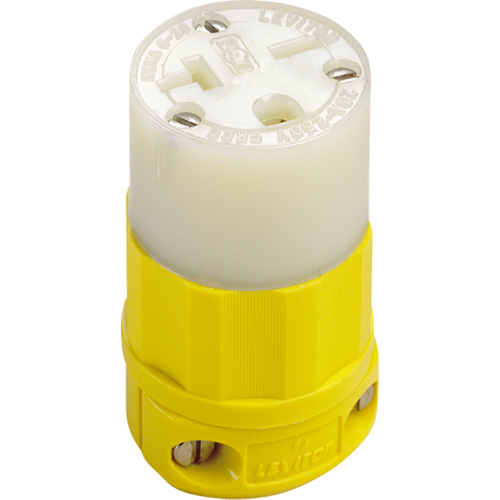 2-Pole 3-Wire Grounding Straight Blade Connector, 5-20P, Nylon NRZ Safety Inc.
