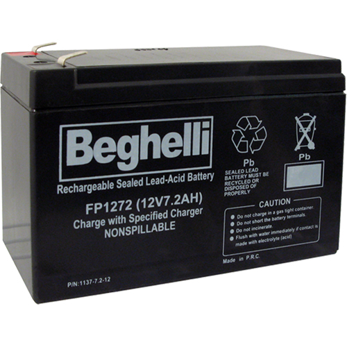Sealed Lead Acid Batteries, 12 V, 7.2 Ah NRZ Safety Inc.