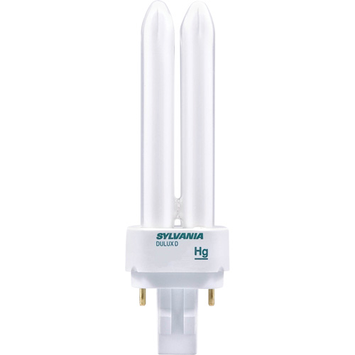 Lampe fluorescente compacte &agrave; tube double Dulux D pr&eacute;chauff&eacute;e, D (T4), 26 W, 4100 K, Base G24Q-3, 10 000 h NRZ Safety Inc.