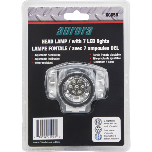 Lampe frontale, DEL, 28 lumens, 20 hres de fonctionnement, piles AAA NRZ Safety Inc.