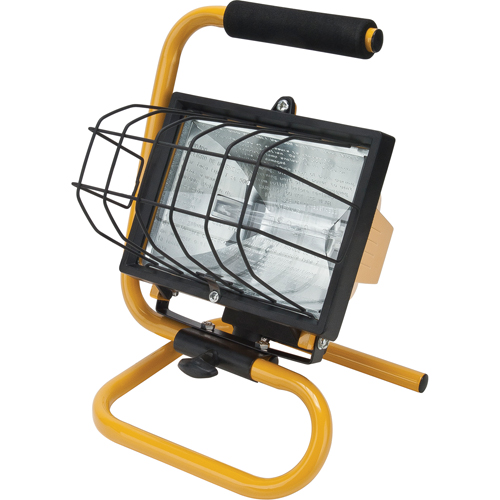 Projecteur portatif, Halog&egrave;ne, 500 W, 8000 lumens, Boîtier en Acier NRZ Safety Inc.