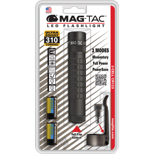 Lampes de poche tactiques Mag-Tac, DEL, 310 lumens, Piles CR123 NRZ Safety Inc.