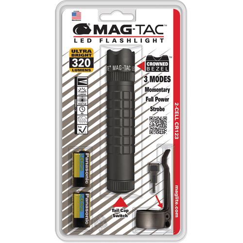 Lampes de poche tactiques Mag-Tac, DEL, 320 lumens, Piles CR123 NRZ Safety Inc.