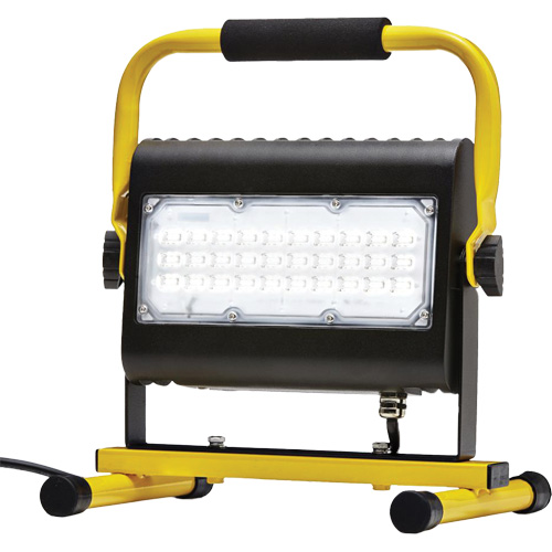 Flood Light, LED, 50 W, 4800 Lumens, Aluminum Housing NRZ Safety Inc.