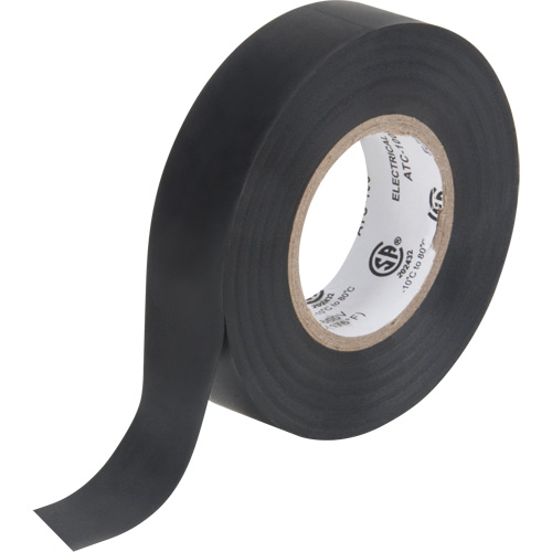 Electrical Tape, 19 mm (3/4") x 18 M (60'), Black, 7 mils NRZ Safety Inc.
