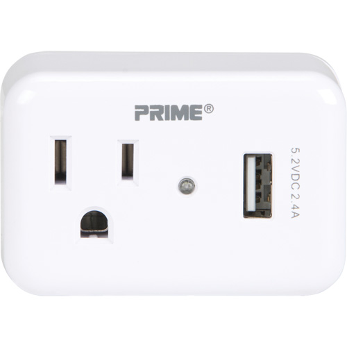 Prime&reg; USB Charger with Surge Protector NRZ Safety Inc.