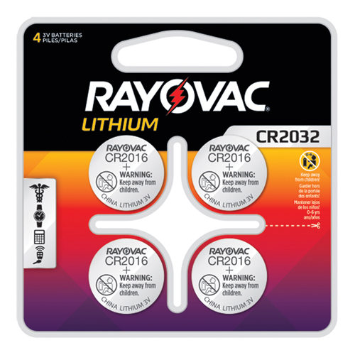 CR2032 Lithium Coin Cell Batteries, 3 V NRZ Safety Inc.