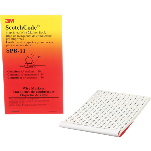 ScotchCode Pre-Printed Wire Marker Book NRZ Safety Inc.