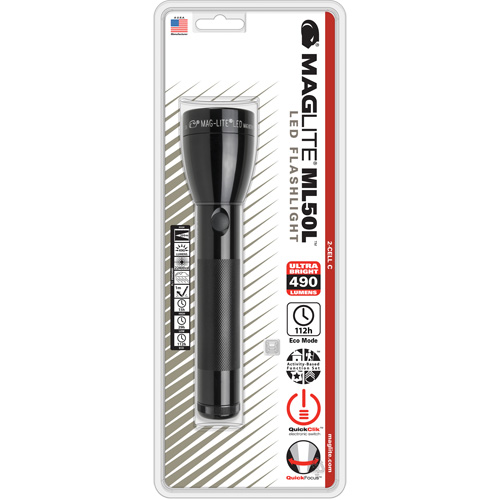 Lampe de poche, DEL, 490 lumens, Piles C NRZ Safety Inc.