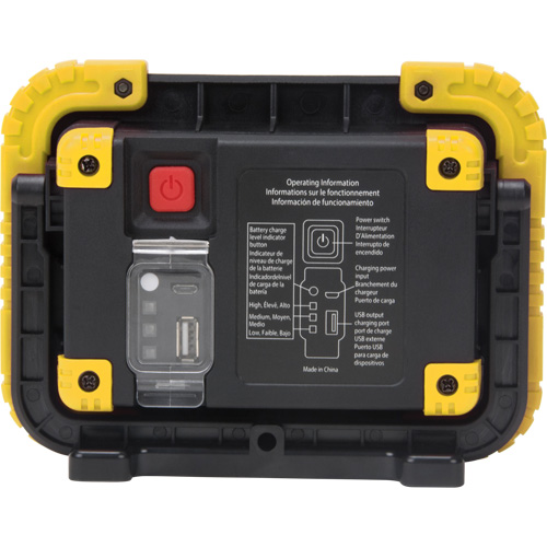 Portable Work Light, LED, 10 W, 1000 Lumens, Plastic Housing NRZ Safety Inc.