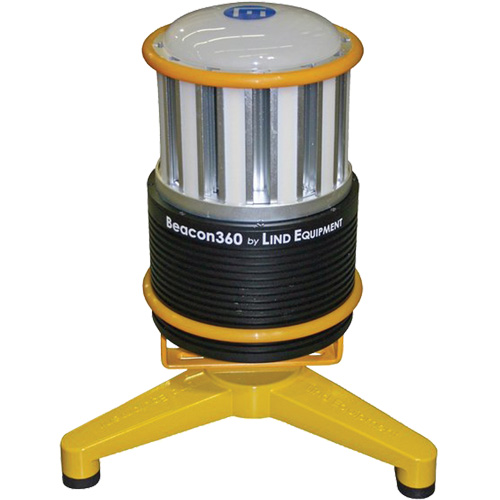 Lampe de travail portative Beacon360 GO avec support au sol, DEL, 45 W, 6000 lumens, Boîtier en Aluminium NRZ Safety Inc.