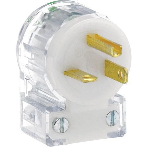 Angled Hospital Grade Extension Plug, Nylon, 20 Amps, 125 V NRZ Safety Inc.