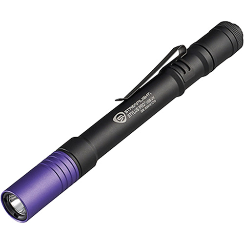 Lampe stylo UV avec port de recharge micro USB Stylus Pro, DEL, Corps en Aluminium, piles Rechargeable, Compris NRZ Safety Inc.