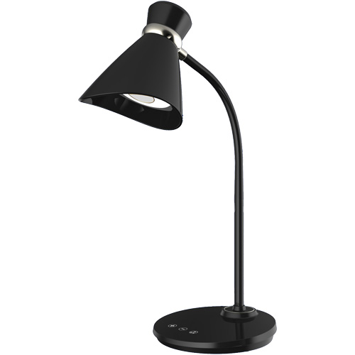 Lampe de bureau, 6 W, DEL, Col 16", Noir NRZ Safety Inc.