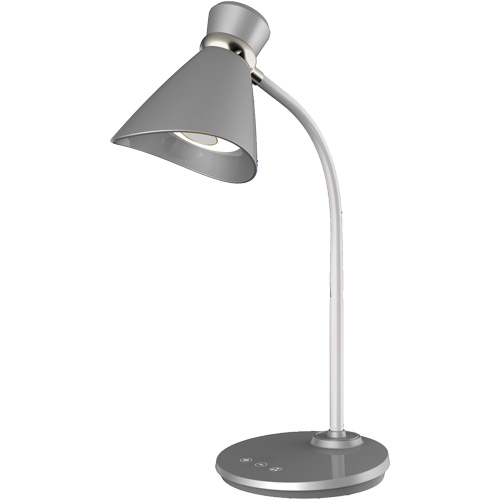 Lampe de bureau, 6 W, DEL, Col 16", Argent NRZ Safety Inc.