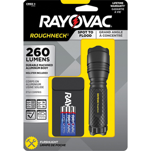 Tactical Spot-to-Flood Flashlight, LED, 320 Lumens, AAA Batteries NRZ Safety Inc.
