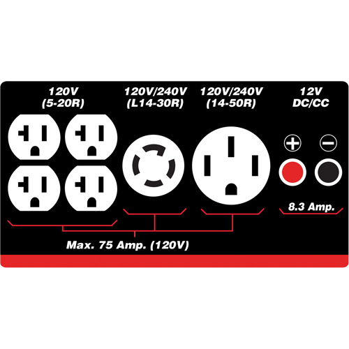 G&eacute;n&eacute;ratrice &agrave; essence/propane &agrave; d&eacute;marreur &eacute;lectrique NRZ Safety Inc.