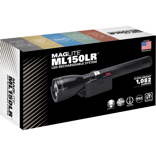 Lampe de poche &agrave; recharge rapide ML150LR(X), DEL, 1082 lumens, Piles Rechargeable NRZ Safety Inc.