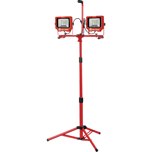Baladeuses jumel&eacute;es avec tr&eacute;pied, DEL, 40 W, 6000 lumens, Boîtier en Aluminium NRZ Safety Inc.