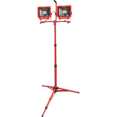Twin Work Light with Tripod, LED, 72 W, 8000 Lumens, Aluminum Housing NRZ Safety Inc.