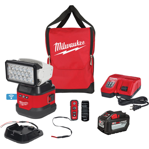 Ensemble d'&eacute;clairage orientable polyvalent &agrave; t&eacute;l&eacute;commande, DEL, 4250 lumens NRZ Safety Inc.