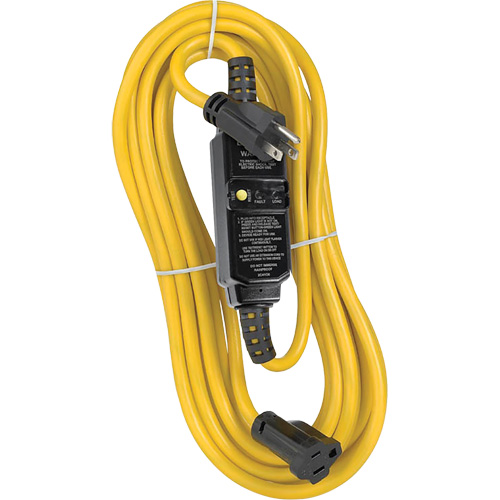 Self-Test Automatic Reset GFCI Cord Set, 120 V, 15 A, 25' Cord NRZ Safety Inc.