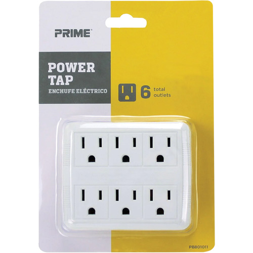 Power Tap, 6 Outlet(s), 15 A, 1875 W, 125 V NRZ Safety Inc.