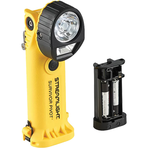 Survivor Pivot&reg; Flashlight with Battery Carrier, LED, 325 Lumens, Rechargeable Batteries NRZ Safety Inc.