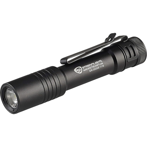 Macrostream&reg; USB Personal Flashlight, LED, 500 Lumens, Rechargeable Batteries NRZ Safety Inc.