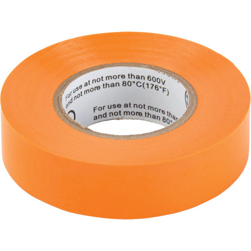 Electrical Tape, 3/4" x 18 M (60'), Orange, 7 mils NRZ Safety Inc.
