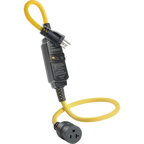 GFCI Cord Set with Automatic Reset, 120 V, 20 A, 3' Cord NRZ Safety Inc.