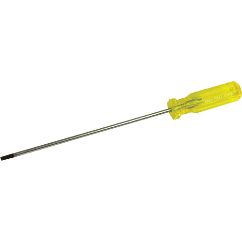 Tournevis &agrave; fente pour &eacute;lectricien, Tige de 3/16", Ronde, 11-1/2" lo, Prise en Plastique NRZ Safety Inc.