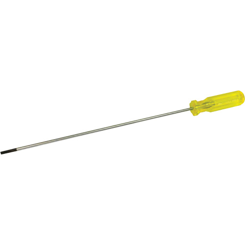 Tournevis &agrave; fente d'&eacute;lectricien, Tige de 3/16", Ronde, 15-1/2" lo, Prise en Plastique NRZ Safety Inc.