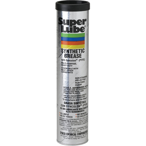 Super Lube Synthetic Based Grease With PFTE, 400 g, Cartridge NRZ Safety Inc.