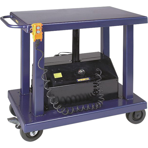 Hydraulic Lift Table, Steel, 24" W x 36" L, 2000 lbs. Capacity NRZ Safety Inc.