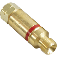 Flashback Arrestors - Oxy/Fuel Gas, Fuel Gas (red)/Oxygen (green), Regulator Adaptor Style NRZ Safety Inc.