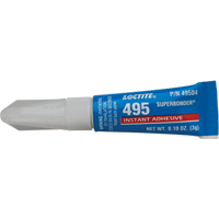 Adh&eacute;sif instantan&eacute; Super Bonder 495, Transparent, Tube, 3 g NRZ Safety Inc.
