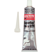 Superflex RTV Silicone Adhesive Sealant, Tube, Clear NRZ Safety Inc.