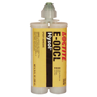 E-00CL Structural Adhesives, 200 ml, Dual Cartridge, Two-Part, Clear NRZ Safety Inc.
