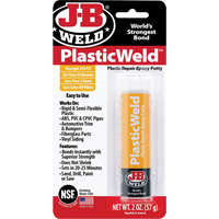 Colle &eacute;poxyde PlasticWeld, 2 oz, B&acirc;ton, Blanc cass&eacute; NRZ Safety Inc.