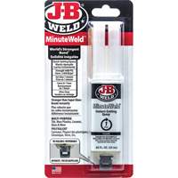 MinuteWeld Adhesive, 25 ml, Syringe, Two-Part, Clear NRZ Safety Inc.