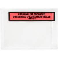 Packing List Envelope, 5-1/2" L x 4-1/2" W, Endloading Style NRZ Safety Inc.