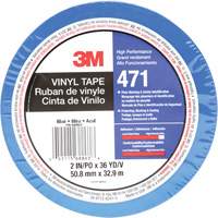 Ruban en vinyle 471, 50,8 mm (2") la x 32,9 m (108') lo, 5,2 mils, Bleu NRZ Safety Inc.
