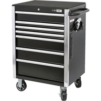 HDRC2807 HD Series Roller Cabinet, 7 Drawers, 27-4/5" W x 21-27/50" D x 40-31/100" H, Black NRZ Safety Inc.