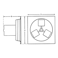 Exhaust Fan 12" 1SP Panel Series NRZ Safety Inc.