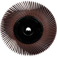 Brosses radiales bristle pour meuleuses d'&eacute;tabli, Grain 36X, 6" dia. NRZ Safety Inc.