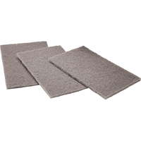 Tampons manuels Scotch-Brite, Carbure de silicium, 6" x 9", Grain Moyen NRZ Safety Inc.