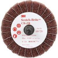 Disque combin&eacute; Scotch-Brite, 2-1/2" dia., Grain 120, Oxyde d'aluminium NRZ Safety Inc.