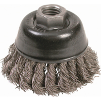Knot Wire Cup Brushes - High Speed Small Grinder, 2-3/4" Dia. x 5/8"-11 Arbor NRZ Safety Inc.