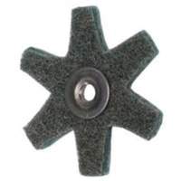 Disque abrasif en forme d'&eacute;toile pour pr&eacute;paration de surface Abrasotex , 2" dia., Grain Tr&egrave;s fin, Oxyde d'aluminium NRZ Safety Inc.